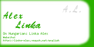 alex linka business card